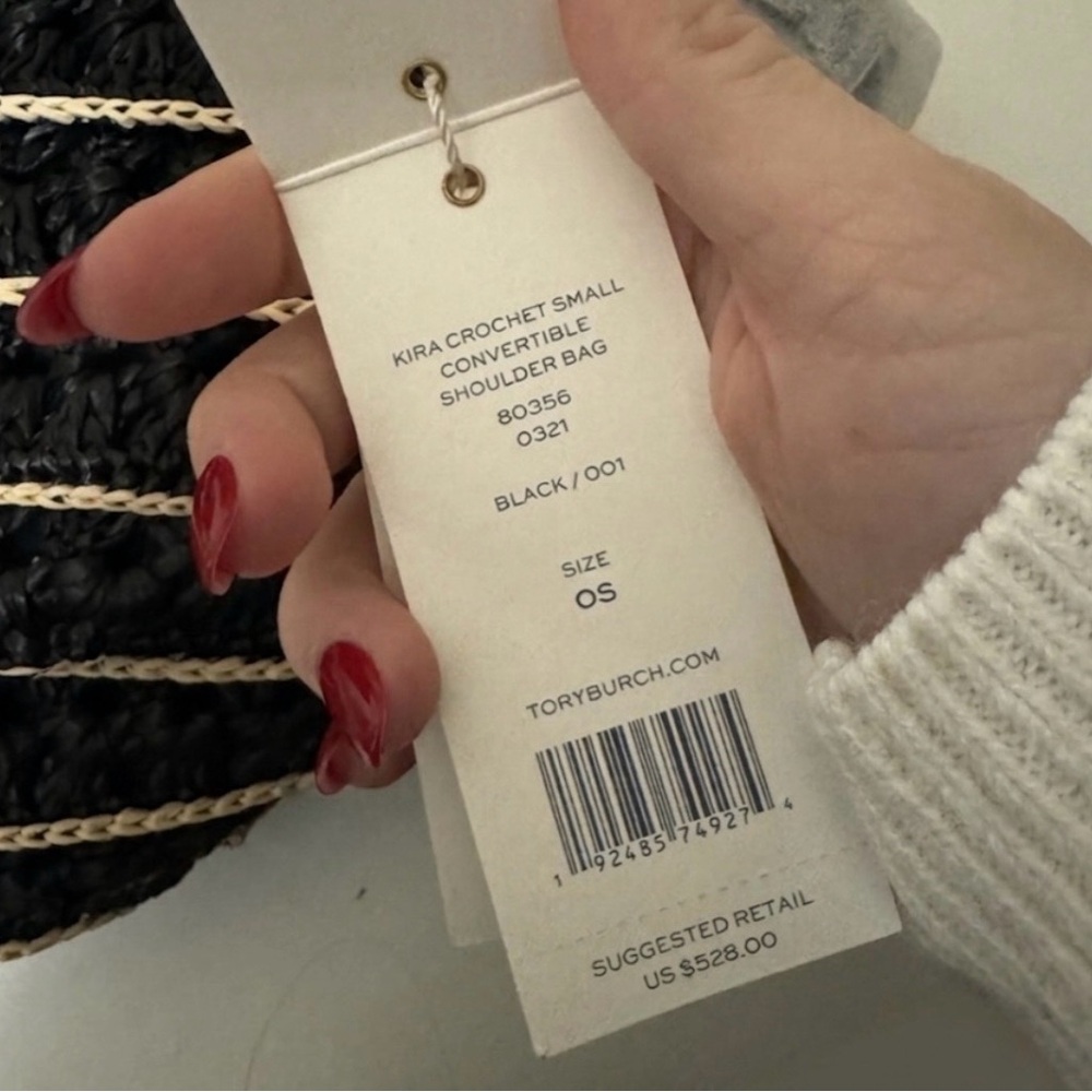 Tory Burch Kira Crochet Small Convertible Bag - Picture 2 of 7